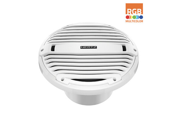 Hertz - HMS 10 B2-LD-W - 10" Marine subwoofer 2 Ohm RGB LED | Wit