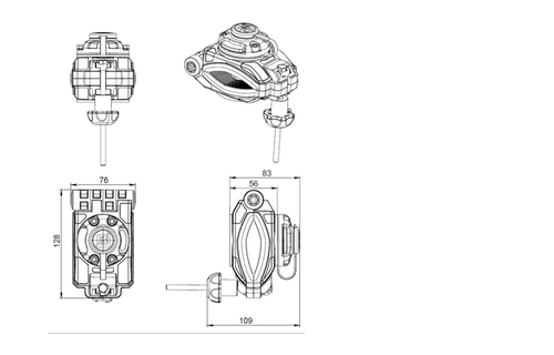 Borika - Montage voet klemmontage