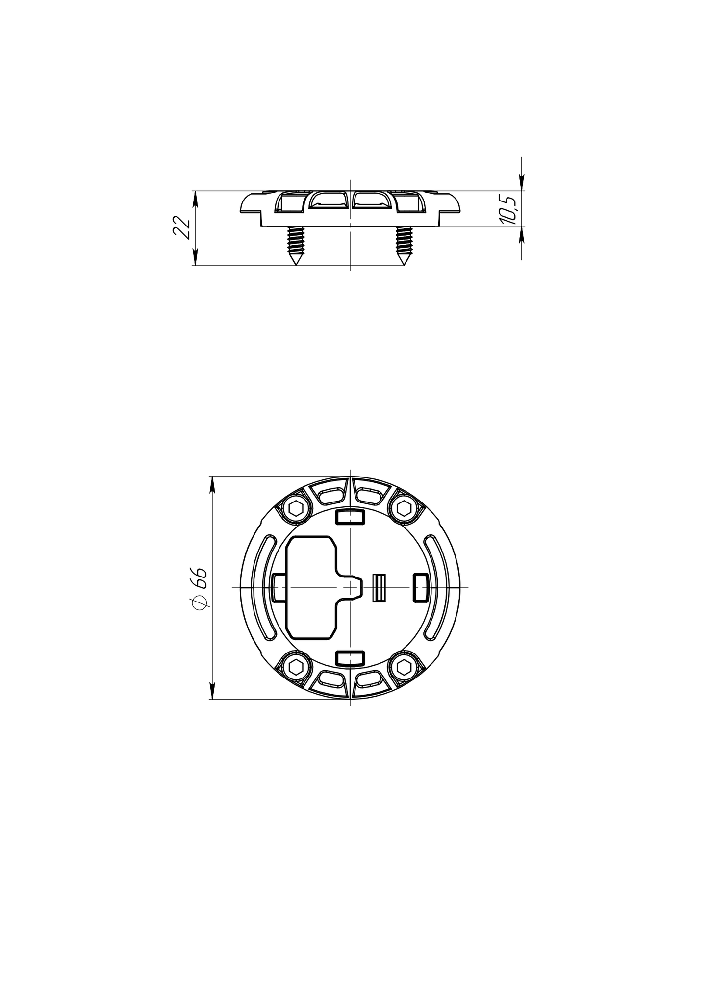 Borika - Montage voet t-bolt