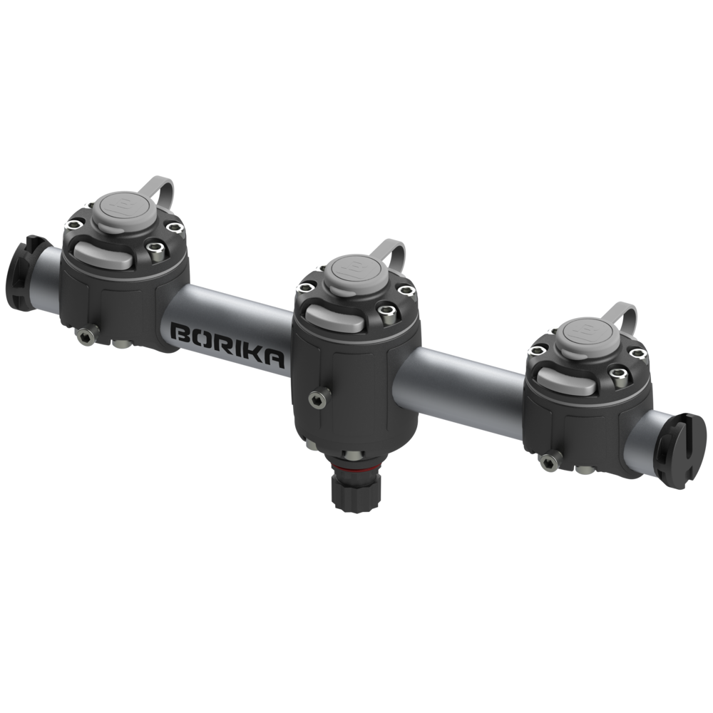 Borika - Ronde rail met 3 montage voeten 350mm | Natuurlijk bij ...