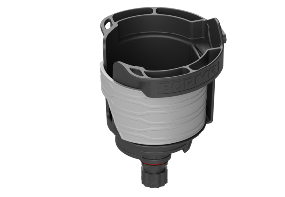 Borika - Bekerhouder met opberg functies zwart/grijs