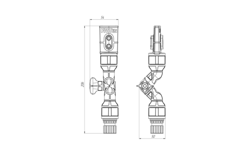 Borika - Draaibare en kantelbare houder voor navigatielampen