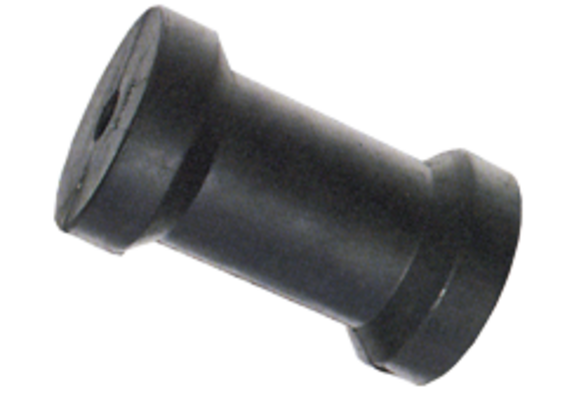 allpa Kielrol, L=102mm, gatmaat 10mm (gegoten rubber)