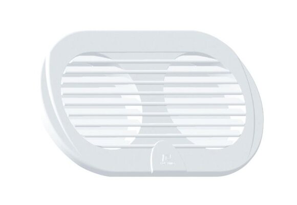 Ventilatierooster dubbel wit