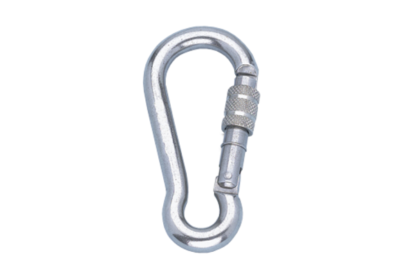 Allpa - RVS karabijnhaak met schroefkous