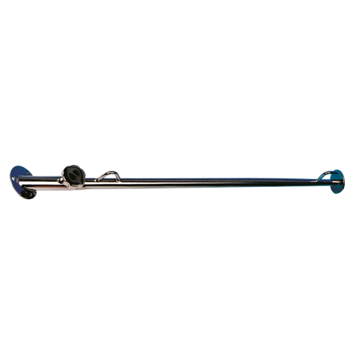 Allpa - RVS vlaggenstok met voetplaat 30°, L=460mm
