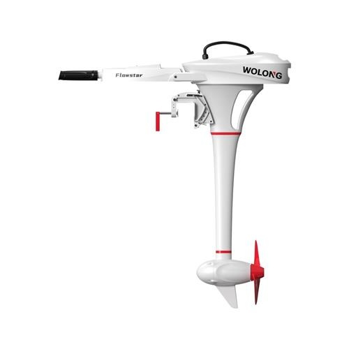 Wolong Elektrische buitenboord motor - Flowstar 1.0 kortstaart met knuppel/accu