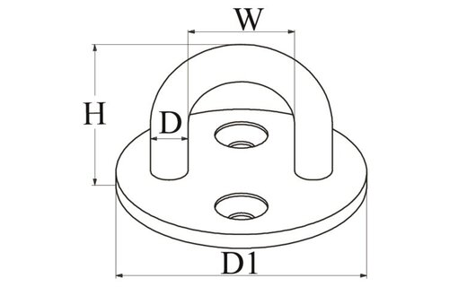 Dekoog rond - 5 stuks