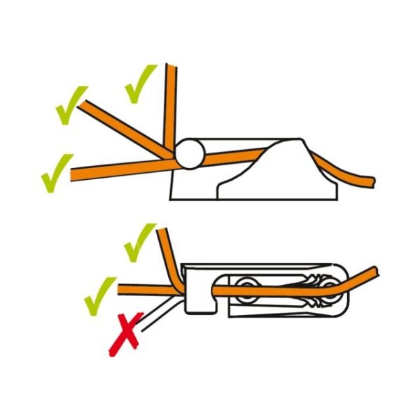 Clamcleat Cleat met open zij-ingang model CL217MK2 SB aluminium 3-6mm