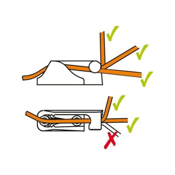 Clamcleat Cleat met open zij-ingang model CL218MK2 BB aluminium 3-6mm