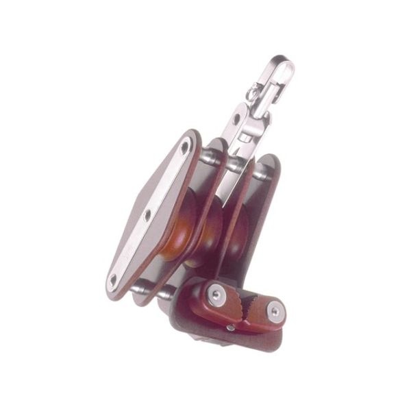 HYE Schootblok 3 schijfs met wartelende beugel hondsvot en schootklem