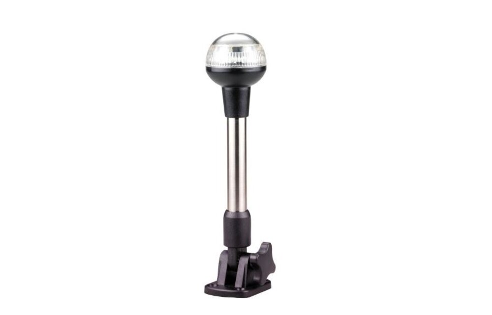 Allpa LED Rondschijnend toplicht 12V 360º LED 12x 5Ø zwart kunststof huis met heldere lens