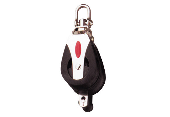 Ronstan 2-schijfs blok met wartelsluiting en hondsvot