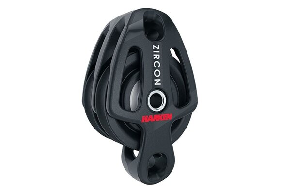 Harken 40mm Zircon 2-schijfsblok met hondsvot