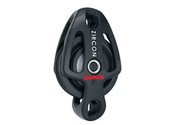 Harken 57mm Zircon 1-schijfsblok met hondsvot