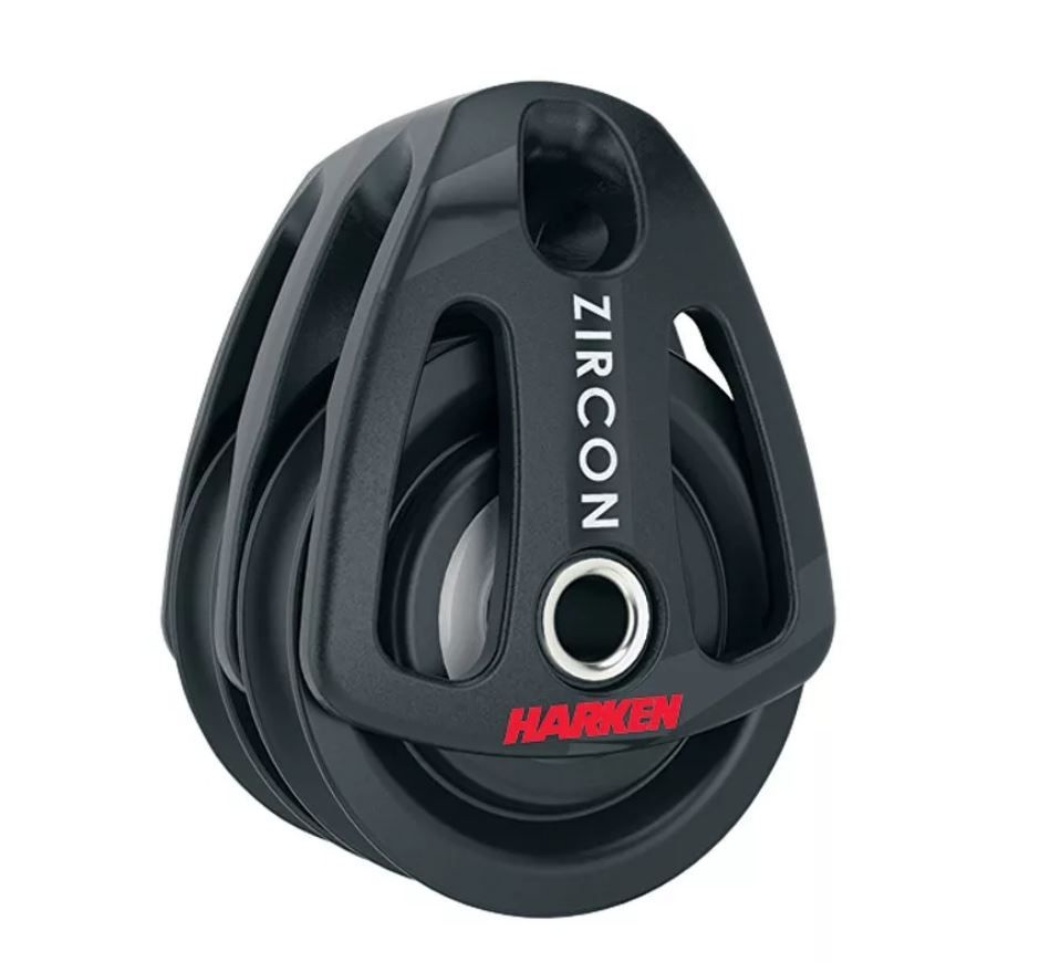 Harken 57mm Zircon 2-schijfsblok met hondsvot