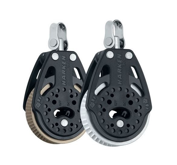Harken Power ratchet 57C 1-schijfs ratelblok 1.5x en 2x grip (set van 2)