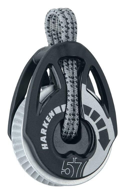 Harken Power3 ratchet 57C T2 1-schijfsblok ratchamatic 2x grip