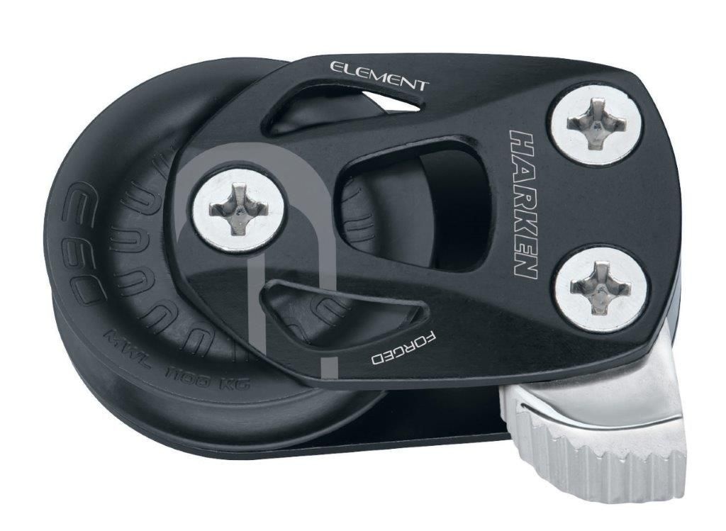 Harken Element voetblok met klem rechts