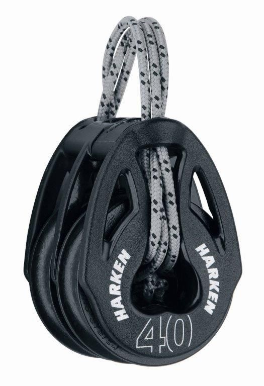 Harken Soft-attach Ø40 mm T2 2-schijfsblok