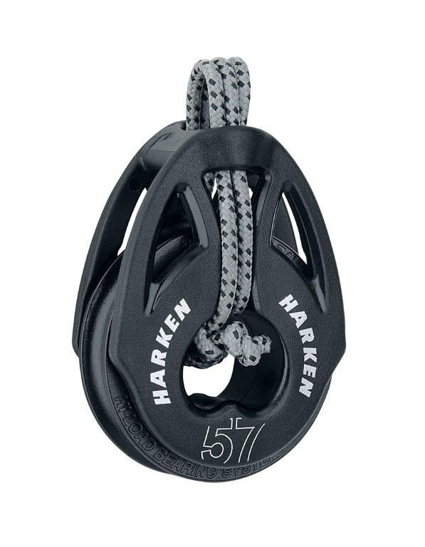 Harken Soft-attach Ø57 mm T2 1-schijfsblok