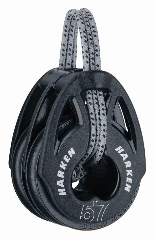 Harken Soft-attach Ø57 mm T2 2-schijfsblok