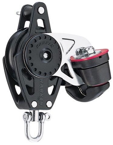 Harken 75C Carbo 1-schijfsblok met klem