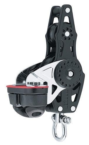 Harken Carbo vlooiblok met hondsvot en klem - 57 mm