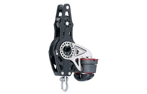 Harken Carbo Vioolblok met ratel en klem - 75mm