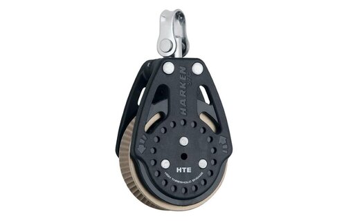 Harken Carbo Ratchamatic 1-schijfsblok standaard 1.5x grip HTE 57mm