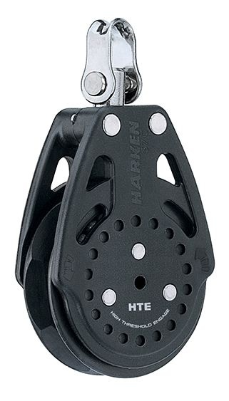 Harken Carbo Ratchamatic 1-schijfsblok standaard grip HTE 57mm