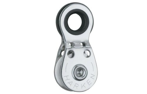 Harken 1-schijfsblok met draadoog met bronzen schijf 16 mm