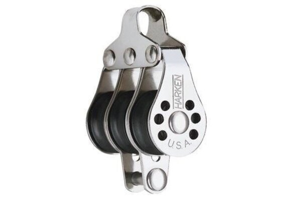 Harken Micro 3-schijfsblok met hondsvot