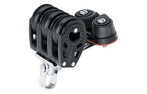 Harken Carbo 3-schijfsblok met klem 29 mm