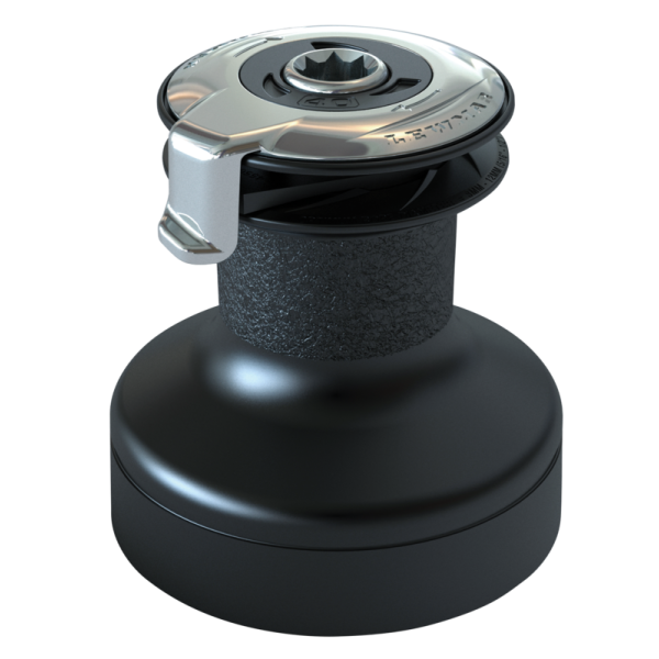 Lewmar 30st alu selftailing lier | Zwart Alu EVO