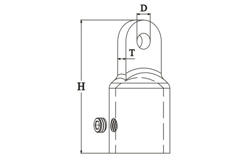 Talamex Buiskapbeslag RVS Eindstuk