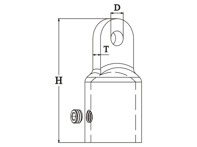 Talamex Buiskapbeslag RVS Eindstuk