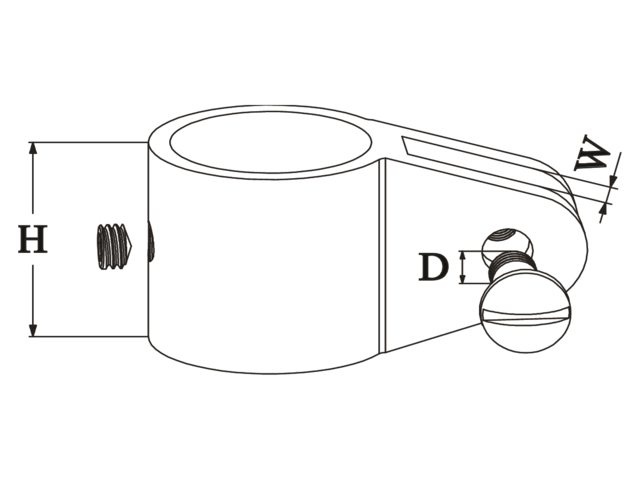 Talamex Buiskapbeslag RVS middenstuk