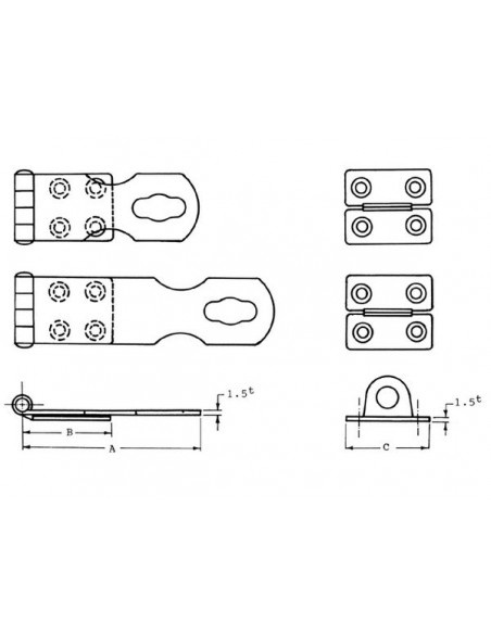 Overval sluiting rvs