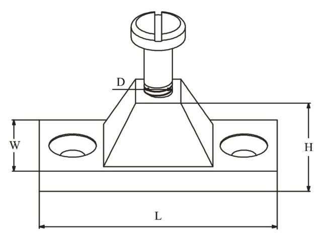 Talamex Buiskapbeslag RVS dekplaat zij-montage