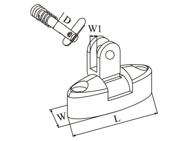 Talamex Buiskapbeslag RVS dekscharnier met dropnose pin
