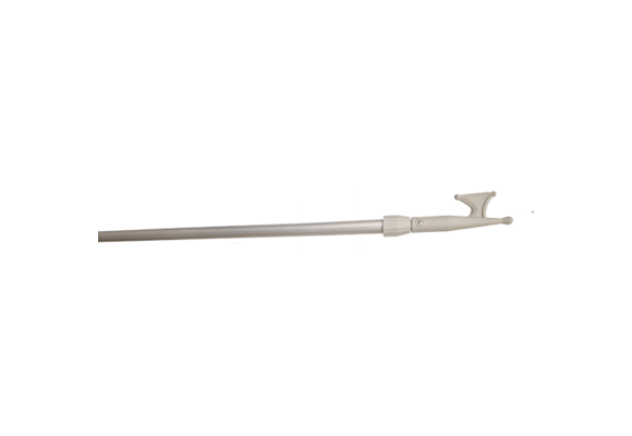 Allpa Aluminium bootshaak met extra zware telescopische steel en kunststof haak