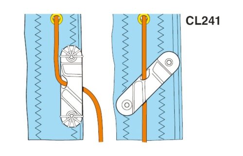 Clamcleat cleat CL273 Racing sail line (sb) aluminium 3-6mm