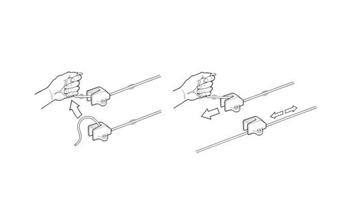 Clamcleat cleat CL255 Omega aluminium 3-6mm