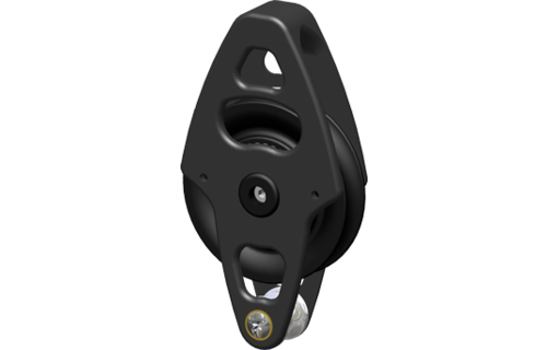 Antal Aluminium block serie OPF-70, kogelgelagerd, simple web block + becket (hondsvot)