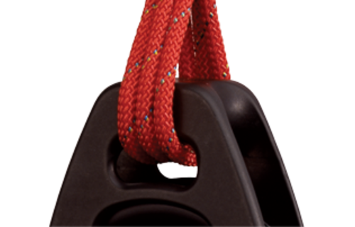 Antal Aluminium block serie OPF-70, kogelgelagerd, simple web block + becket (hondsvot)