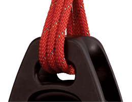 Antal Aluminium block serie OPF-70, kogelgelagerd, simple web block + becket (hondsvot)