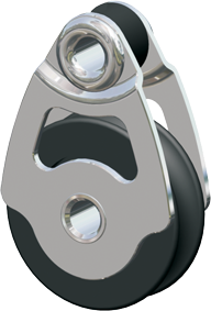 Antal RVS 316 mini block serie 34x6, kogelgelagerd, webbing block