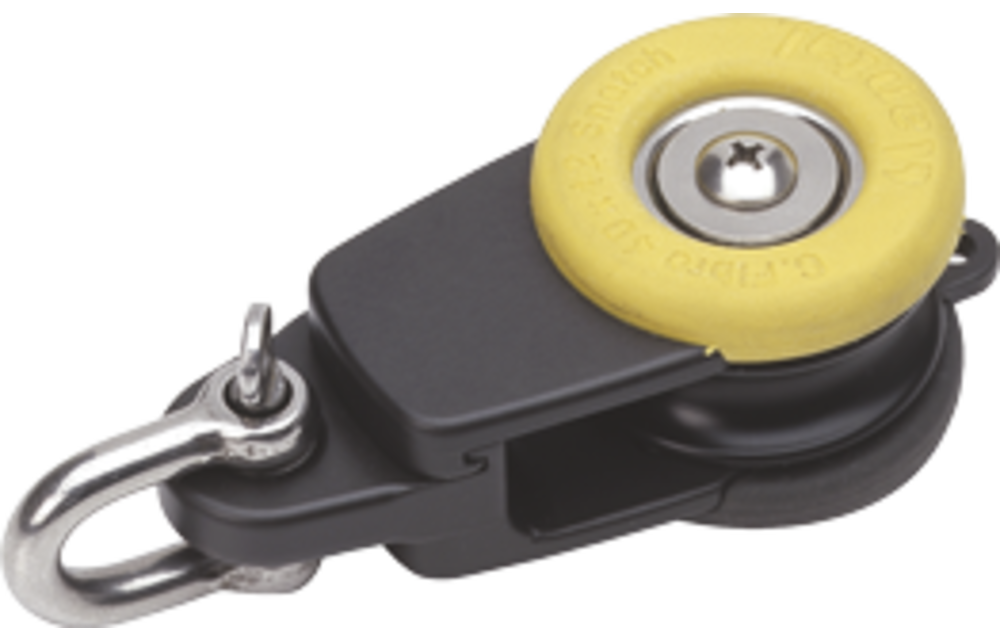 Antal Aluminium snatch shackle block met rubber bescherming