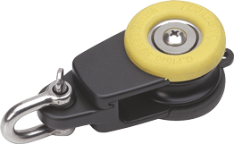 Antal Aluminium snatch shackle block met rubber bescherming